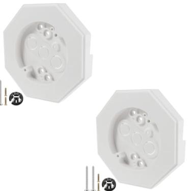 Imagem de Bloco de montagem de tapume, bloco de montagem de luz de revestimento de vinil com caixa elétrica embutida, placa de montagem de lâmpadas de tapume vertical, placa de montagem de tapume para dobra