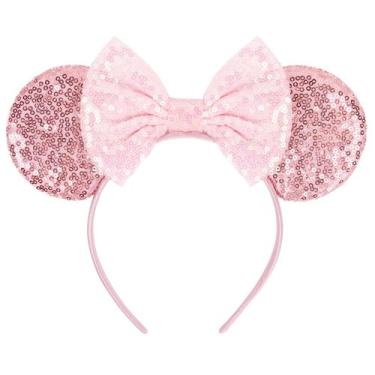 Imagem de Bandana WOVOWOVO Mouse Ears Sparkle Pink Bow para mulheres