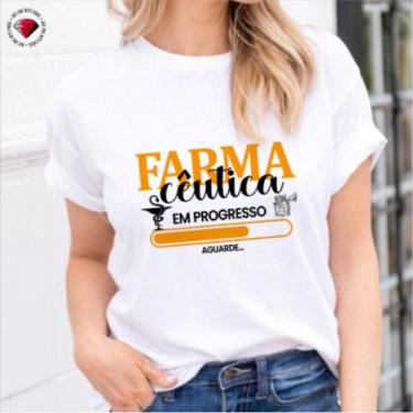 Imagem de Camiseta Mina Profissões Farmácia Farmacêutica Estudante - Mina Store,