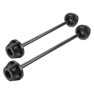 Imagem de BYYINGSUS Deslizador de colisão do garfo do eixo dianteiro traseiro compatível com MT-09 SP MT09 Tracer 900/9/GT FZ-09 FJ-09 Almofadas protetoras do cubo da roda da motocicleta (dianteiro e traseiro)