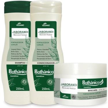 Imagem de Kit Jaborandi Shampoo + Condicionador 250ml + Máscara 250g Bothanico -