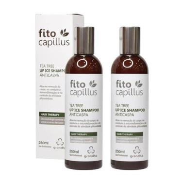 Imagem de 2 Shampoo Fito Capillus Tea Tree Up Ice Anticaspa 250ml - Grandha