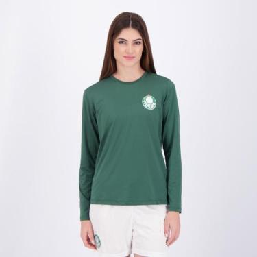 Imagem de Camisa Palmeiras Brave II UV Manga Longa Feminina Verde - Betel, P