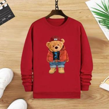 Imagem de Blusa moletom infantil - Franca kids, Vermelho, 8