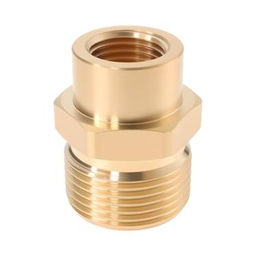 Imagem de Be In Your Mind 1 conector de lavadora de pressão fêmea G1/10.2 cm para adaptador de latão macho M22x1,5 para lavadora de pressão