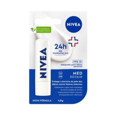 Imagem de Protetor Labial Hidratante Nivea Med Repair FPS15 4,8g