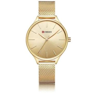 Imagem de Relógio Feminino Curren 9024 Dourado/Dourado Aço