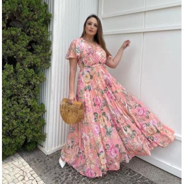 Imagem de Vestido Longo Plissado - Bella e Ricca, G