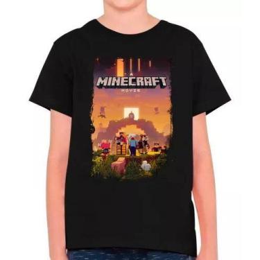 Imagem de Camisa Minecraft Jogo Filme Gamer Infantil E Masculina Adulto 100% Alg
