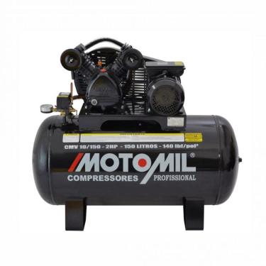 Imagem de Compressor 140lbs 2hp Mono 110- 150l Cmv-10-150 Motomil 220V