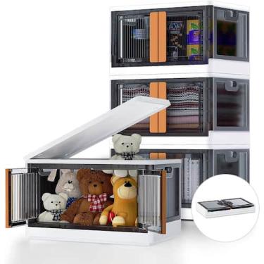 Imagem de Caixa Organizadora Extra Grande Com Rodinha 2 portas Organizadoro Empi