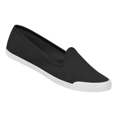 Imagem de Sapatilha tênis Slip On Feminino Moleca Casual Flat, Preto, 36