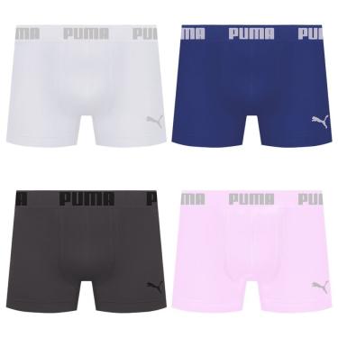Imagem de Kit 4 Cuecas Puma Boxer Sem Costura Masculina