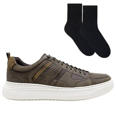 Imagem de Kit Sapatênis Democrata Joe Ultra Light Masculino + Par de Meia