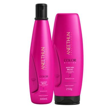 Imagem de Kit Color Shampoo 300ml Máscara 250g Aneethun