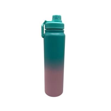 Imagem de Garrafa Térmica Esportiva Inox Gradiente 800ml ou 1000ml  Bebida Quent