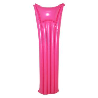 Imagem de Colchão Inflável Boia Lisa Colorida Piscina Praia Verão