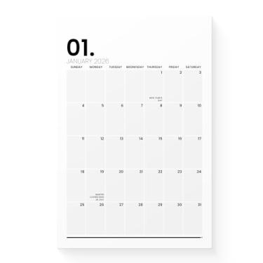 Imagem de Karto Calendário magnético para geladeira 2026 - vertical 15 x 23 cm de janeiro de 2026 a junho de 2027 - pequeno, versátil e fácil de planejar com ímã de calendário de geladeira estética