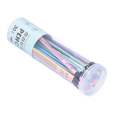 Imagem de Zhjvihx Caneta de Escrita Apagável, 30 Peças de Suporte Triangular Antiderrapante Kit de Lápis HB Com Borracha para Estudantes Crianças Escola