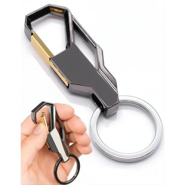 Imagem de Chaveiro Mosquetão De Metal Gancho Argola Carro Mochila Moto - hagende