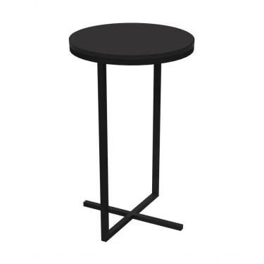 Imagem de Mesa Lateral Voip Alta 24814 Linha Complementos Preto Preto