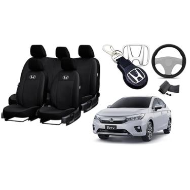 Imagem de Capa de couro para o banco city 2019-2024 proteção impermeável