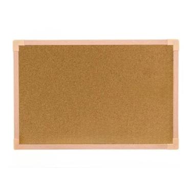 Imagem de Quadro de Cortiça120x90cm Aviso Lembrete Anotação Estudo 50 Alfinetes (Kit Quadro 60x40 + 50 Alfinete)