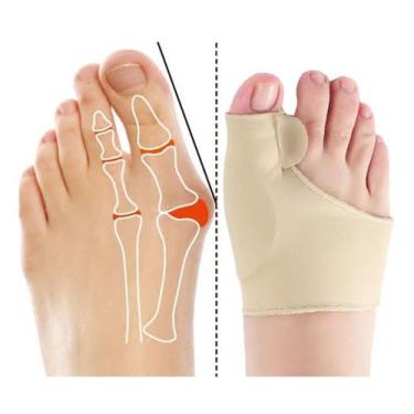 Imagem de Corretor Joanete Par De Meias Correção Corretor Corretivo Ortopédico Joanetes Alívio de Dor Pé