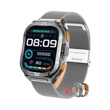 Imagem de Relógio Inteligente Militar Masculino 10ATM À Prova D'Água Com GPS TAN