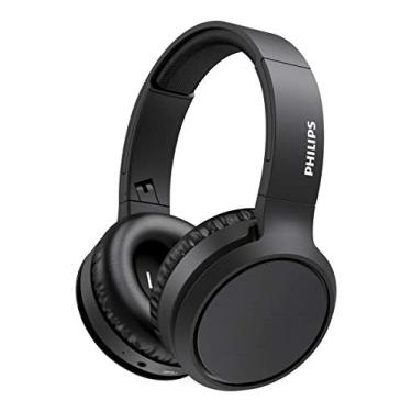 Imagem de Headphone Philips bluetooth over-ear com microfone, reforço de graves e energia para 29 horas na cor preto TAH5205BK/00