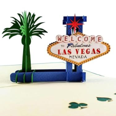 Imagem de iGifts And Cards Cartão de felicitações 3D Pop Up Las Vegas - Sorte, Dinheiro, Divertido, Icônico, Meia Dobra, Ocasião Especial, Obrigado, Dia das Mães e Pais, Só Porque, Casamento, Feliz Aniversário