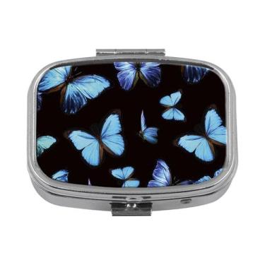 Imagem de Caixa De Medicamentos De Metal Com Padrão De Animais, 2 Compartimentos