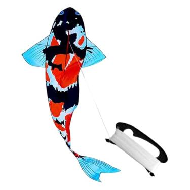 Imagem de Generic Pipa grande em forma de carpa koi, profissional e estável, ideal para atividades em parques, quintais, jardins e para crianças adultos.