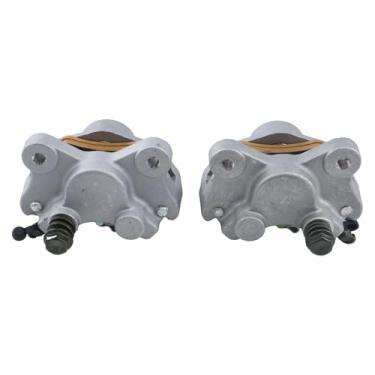Imagem de DVPARTS Pinça de freio dianteira esquerda e direita com pastilhas 0402-011 0402-010 Compatível com Arctic Cat ATV 500 454 400 375 300 250