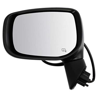 Imagem de TRQ Espelho retrovisor lateral Power Heat Pintura dobrável manual para combinar com o lado do motorista LH para Outback Legacy