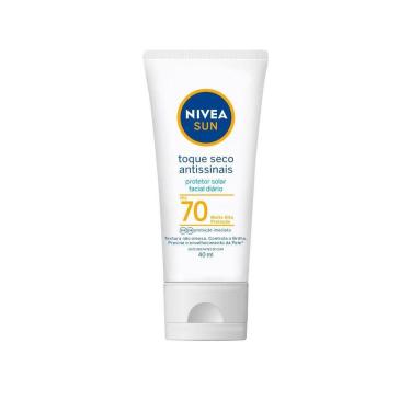 Imagem de Protetor Solar Facial NIVEA SUN Toque Seco Antissinais FPS 70 40ml