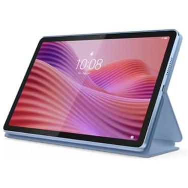 Imagem de Lenovo Tablet Tab de 10,1 polegadas com capa fólio - MediaTek Helio G85-4GB RAM - 128 GB de armazenamento - WUXGA - Android 14 - Azul Polar (ZAEH0171US)