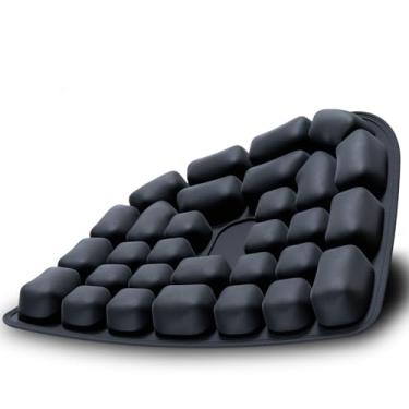 Imagem de Almofada de assento inflável, confortável almofada de assento de viagem 3D para avião, usada para aliviar a dor, fornecendo o melhor suporte para longas horas sentado em um carro, durante viagens