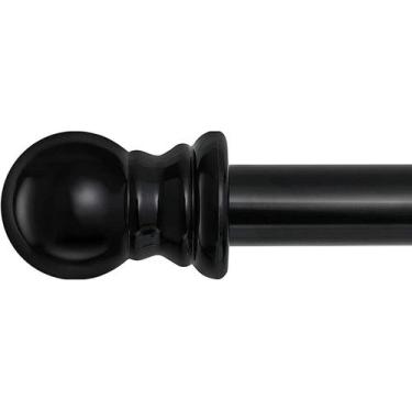 Imagem de Varões de cortina Barcetine Black Metal 66-120 cm para Windows