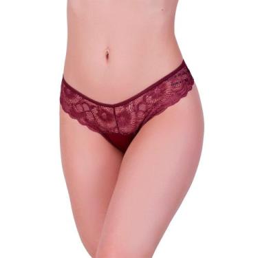 Imagem de Calcinha Raíssa Cor:VinhoTamanho:M - MTX Moda, Vinho, M