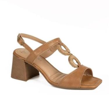 Imagem de Sandália Tanara de Salto Bloco Feminina T9164-Feminino