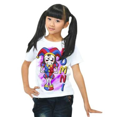 Imagem de Camiseta Infantil Digital Circus Personagens Pomni e Jax - Balisarts, 