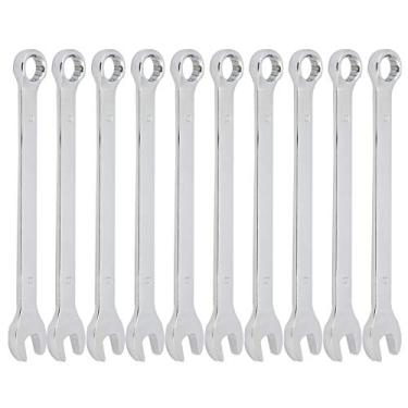 Imagem de 10pcs 8mm Conjunto de chave de catraca Cromo Tangsten Steel Spanner Ferramenta manual de reparo de carro