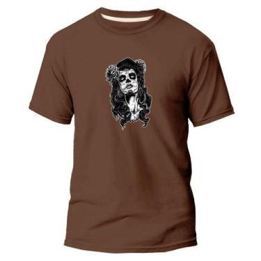 Imagem de  Camiseta Basica Algodão Premium Estampa Digital La Catrina - Pavesi, 