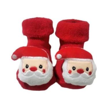 Imagem de Meias De Algodão Antiderrapantes Para Bebês Meninos E Meninas, Vermelh