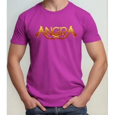 Imagem de Camiseta Camisa Algodão Feminina Masculina Adulto Banda de Rock Angraa