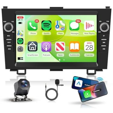Imagem de Rádio automotivo 4Core 2G + 64G Android 15 para Honda CRV 2007-2011, Rimoody Car Stereo Wireless Carplay Andorid auto tela sensível ao toque GPS WiFi Bluetooth 5.0 FM/RDS EQ SWC câmera de backup