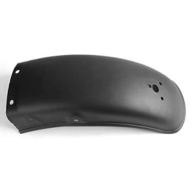 Imagem de AMONIDA Adequado para Traseiro Mud Flap Guarda-lamas de Metal Durável para Proteção de Roda de Motocicleta Adequado para Motocicleta Chopper Cruisers - Preto, 17,32 X 6,30 pol.