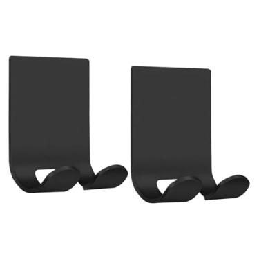 Imagem de Suporte de chuveiro, cabide, gancho de toalha de parede resistente autoadesivo, suporte de banheiro (preto)