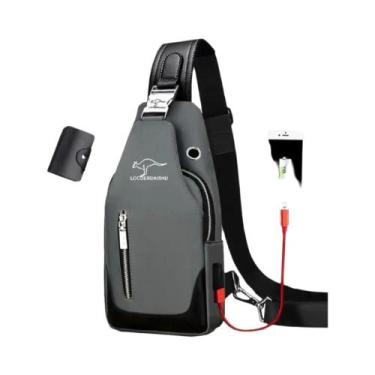 Imagem de Bolsa De Peito Impermeável Masculina Estilo Coreano Casual Esportiva T